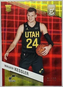 WALKER KESSLER 2022-23 Donruss Elite Asia Hyper Red Rookie /88 #216 Utah Jazz RC - Picture 1 of 2