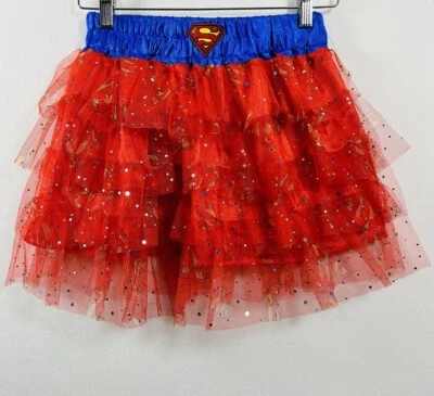 DC Comics Supergirl Rubies Юбка для Хэллоуина Эмо Альтернативная Сцена Тюль Туту OS - Изображение 1 из 4