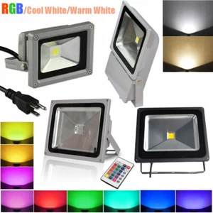 LED Flood Light 10W 20W 30W 50W 100W Waterproof Spotlight Outdoor Garden Lamp - Picture 1 of 21
