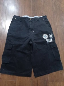 G-Unit Cargo Shorts Mens 34 - Navy Blue Unseen Forces Patches - Picture 1 of 9