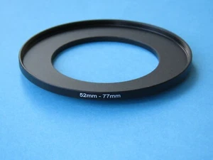 52mm to 77mm Step Up Step-Up Ring Camera Lens Filter Adapter Ring 52mm-77mm - Picture 1 of 2