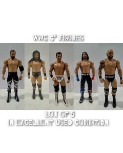 Mattel WWE Figure (Lot Of 5) 6in. AJ STYLES SAMI ZAYN THE MIZ MCINTYRE euc - Picture 1 of 24