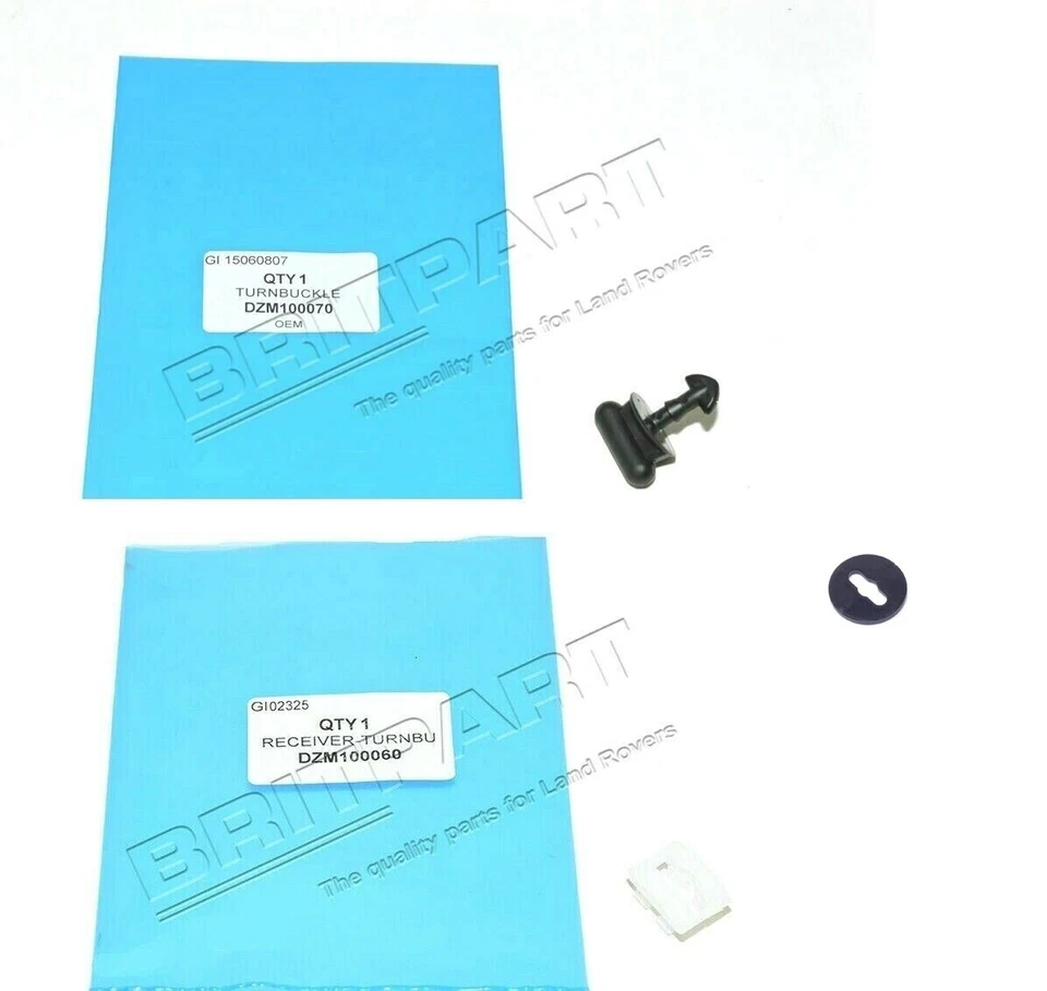 LAND ROVER DISCOVERY 2 1999-2004 BATTERY JACK COVER TURNBUCKLE COMPLETE SET OF 3 - Image 1 of 1