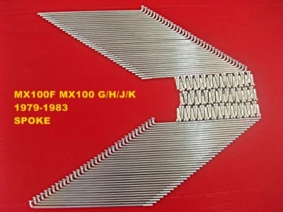 Fit YAMAHA MX100F MX100 G/H/J/K 1979 - 1983 FRONT & REAR SPOKE SET 72 Pcs.  [mi] - Imagem 1 de 4