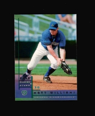 1998 Leaf Rookies and Stars #57 MATT WILLIAMS Diamondbacks MINT - Image 1 of 2