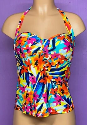 Camiseta tankini Chaps para mujer / talla 6 Foto 1 de 4