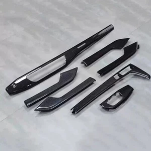 For Audi A5 S5 2017-2023 Carbon Fiber Interior Trim Door Panels Dashboard Cover - Imagen 1 de 5