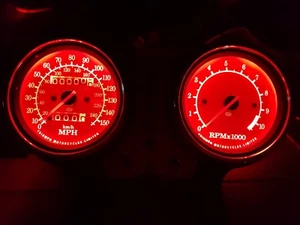 led clock upgrade kit lightenUPgrade RED TRIUMPH THUNDERBIRD 900 - Picture 1 of 6