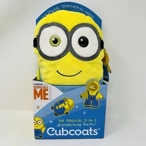 Cubcoats 2T Bob The Minion Hoodie Plush, Transforming Fleece Toddler Costume New - Picture 1 of 10