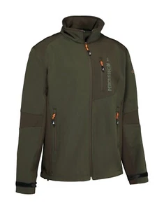 Softshell Jacke Percussion, geräuscharm, wasserdicht, grün/braun, Größe S - Picture 1 of 1