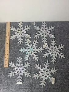 6 große Abteilung 56 Schneeflocken Ornamente, 6,25" - Bild 1 von 7