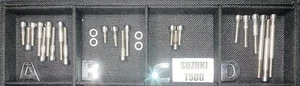 Suzuki T500 Titan T 500 Polished Stainless Bolt Screw Kit Set - Picture 1 of 5