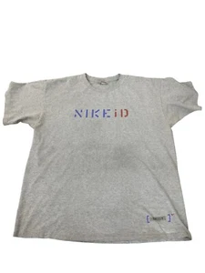 Vintage Nike ID T-Shirt Extra Large XL Grau Grafik Tee 90s 00s Y2K - Bild 1 von 5