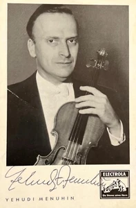 Yehudi Menuhin, signed photo, violinist - Picture 1 of 1