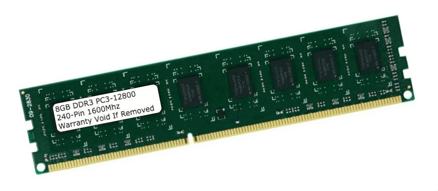 8GB DDR3 1600MHz PC3-12800 240 pin DESKTOP Memory RAM Non ECC 1600 Low Density - Image 1 of 1