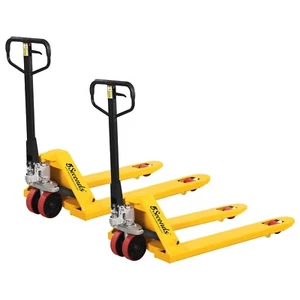 2 Pallet Jack Manual Forklift 5500 lb Cap, 27"x48" Forks Industrial Heavy Duty - Picture 1 of 10