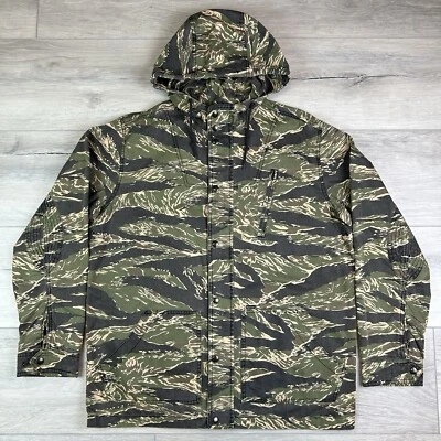 SUPREME S/S 2007 TIGER CAMO LIGHTWEIGHT PARKA L Jacket Zip Up Hoodie Military - Image 1 of 4