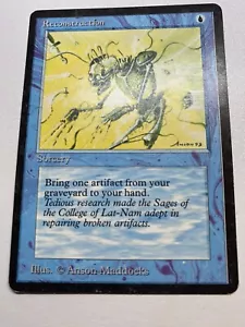 Magic the Gathering  Antiquities  Reconstruction  MTG  Common  HP - Picture 1 of 22