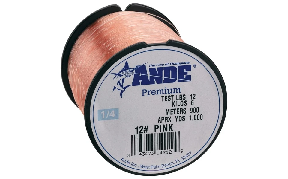 Monofilamento Premium A14-30P, carrete de 1/4 libra, prueba de 30 libras, acabado rosa Foto 1 de 1