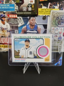 2022 Topps Heritage #CC-JBZ Javier Baez Clubhouse Collection Relics - Bild 1 von 2