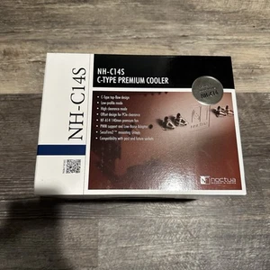 New Noctua NH-C14S Premium Quiet CPU Cooler With 140MM Fan Gaming AM5 Intel AM4 - Picture 1 of 6