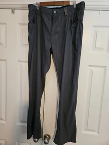 Eddie Bauer Travex Pants Men 38x32 Charcoal Stretch Nylon Travel Hiking Used - Picture 1 of 7