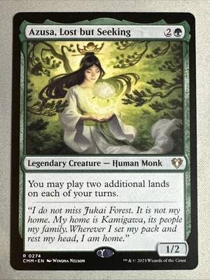 MTG / Azusa, Lost but Seeking / CMM / #274 / Regular / Rare / NM - Image 1 of 2