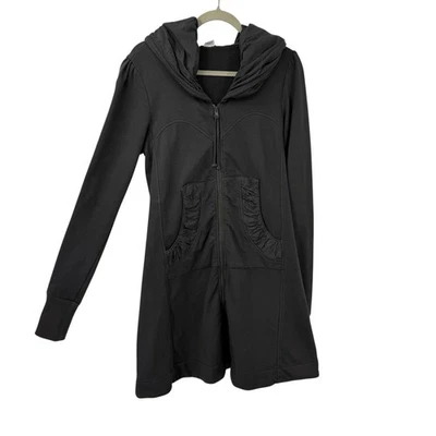 Sudadera con Capucha Prairie Underground Clásica Capa Larga Gris Grande Cremallera Completa Foto 1 de 4