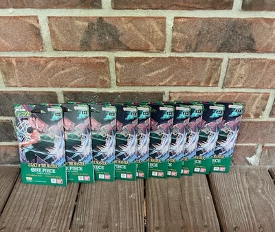 NUEVO-x10 One Piece TCG Legacy Of The Master, OP-12 paquetes de refuerzo con mangas Foto 1 de 2