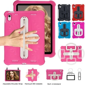 Kids-Proof Soft EVA Rotating Stand Case Cover for iPad (A16) 11/10/9/8/7th Gen - Picture 1 of 23