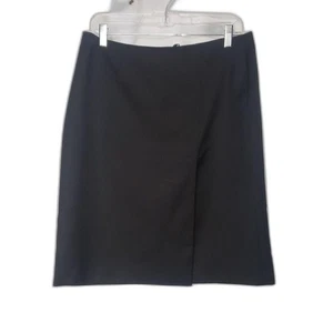 Brooks Brothers 346 Skirt Womens 10 Black Wool Lined Classic Career Office Wear - Picture 1 of 7