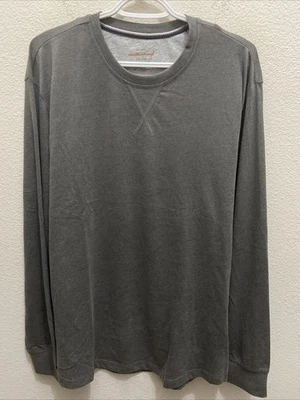 Camiseta de colección resistente a la intemperie para hombre XL gris jaspeado manga larga cuello redondo $44 Foto 1 de 4