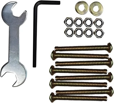 KINGS BRAND FURNITURE Kings Brand - 42 Pcs Bed Frame Hardware Set, Furniture Screws Bolts Washers