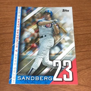 2020 Topps Update Ryne Sandberg #NG-2 A Numbers Game Chicago Cubs - Bild 1 von 2