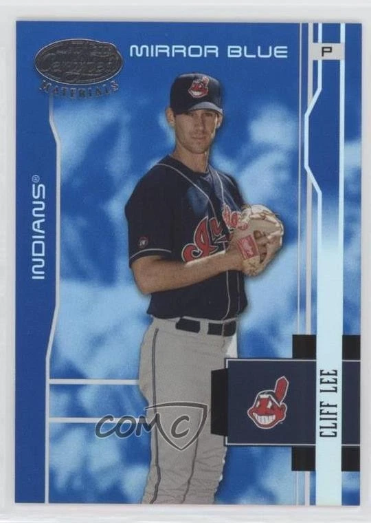 2003 Leaf Certified Materials Mirror Blue /50 Cliff Lee #53 - Image 1 of 2