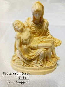 Vintage Pieta Sculpture Figurine by G Ruggeri Italy V Good Condition 4" Tall  - Picture 1 of 5