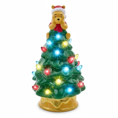 Árbol de Navidad de cerámica iluminado Disney Winnie The Pooh | 6 pulgadas de alto Foto 1 de 4
