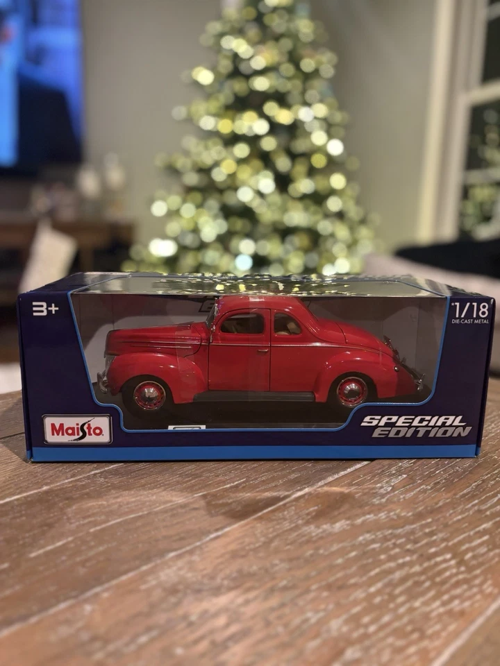 Maisto 1939 Ford Deluxe Coupe | Red 1:18 | Free Shipping!! - Image 1 of 1