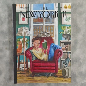 The New Yorker Sept 16 2024 Fall Books Cat Lady Cover Magazine - Picture 1 of 2