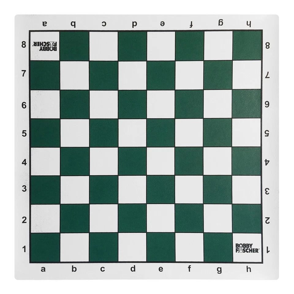 Bobby Fischer Green Vinyl Tournament Chess Board, 20 in. - Image 1 of 3