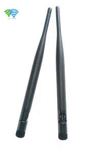 2xdaulband 2.4&5GHz/5dBi/SMA Macho/20cm/90° Plegable p. ej. Wi-Fi 5/6 Bluetooth - Imagen 1 de 5