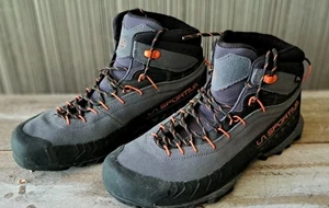 La Sportiva Tx4 Mid GTX Approach Boots Mens Sz 9.5 + Carbon/Flame EUC Lace Up - Picture 1 of 7