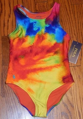 POLO RALPH LAUREN AUTHENTIC TODDLERS GIRLS BRAND NEW ORIGINAL SWIMSUIT Sz 4, NWT - Image 1 of 4