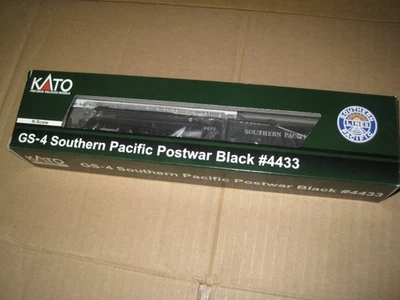 KATO 1260308DCC N SCALE 4-8-4 GS-4SP SP 4433 Postwar Black 126-0308-DCC - Image 1 of 2