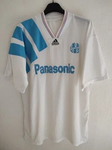 OLYMPIQUE MARSEILLE 1992-1993 Panasonic camiseta shirt trikot maillot XL - Picture 1 of 3