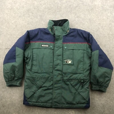Chaqueta Columbia Vintage Niños Mediana Verde Azul Polar Esquí Bolsillos Tectonita* Foto 1 de 4
