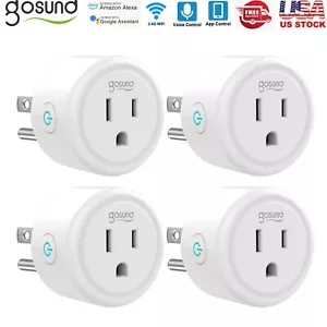 4 pz Gosund Mini Smart Plug Outlet Telecomando Presa per Alexa&Google - Foto 1 di 12