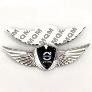 Für VOLVO Auto Abzeichen Metall Ornament Sticker Side Emblem Aufkleber Silber - Bild 1 von 3