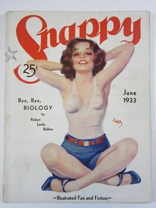 Snappy v. 12 #6, June 1933 VG Great Earle Bergey Cover Art! - Imagen 1 de 4