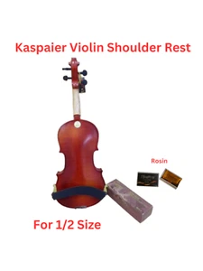 KPE-520 Violin Shoulder Rest for 1/2 Size Violin-Adjustable+dense foam pad+Rosin - Imagen 1 de 12